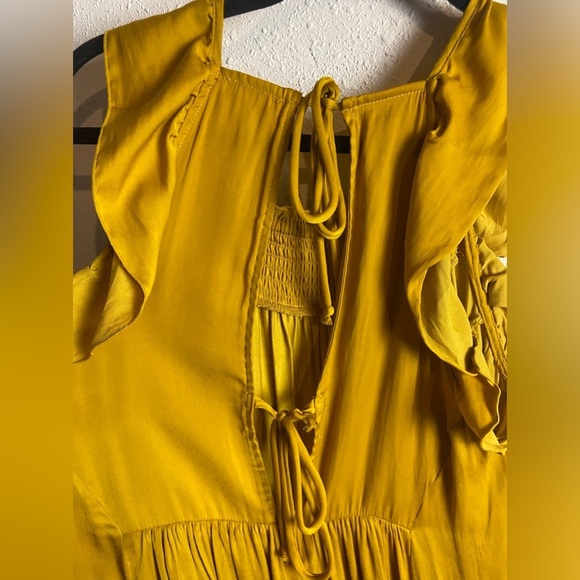 Free People Intimately Free Size Small Want Your Love Slip Dress Mustard Yellow - Picture 5 of 9